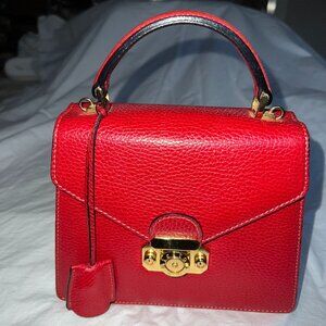 A.Testoni vintage leather bag with shoulder strap